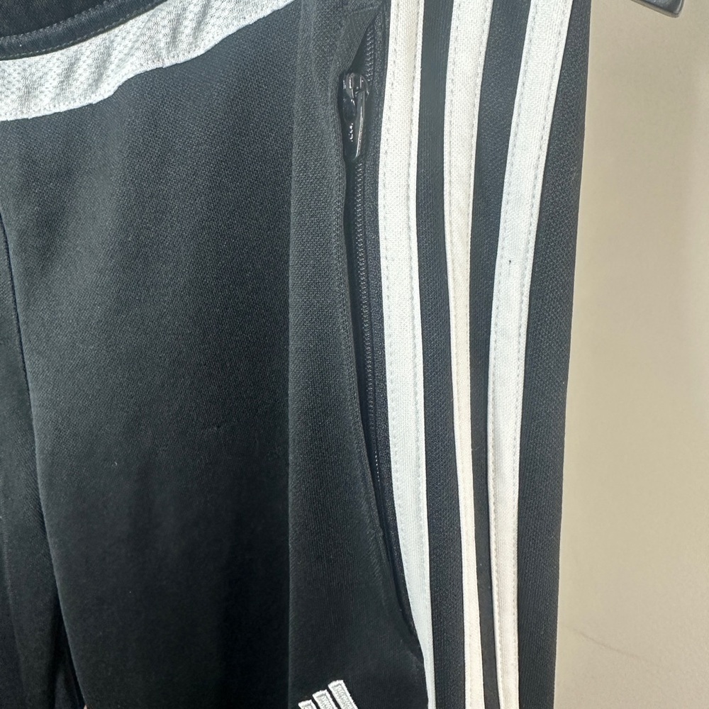 Women’s Adidas Black and White Joggers Medium - Picture 4 of 6